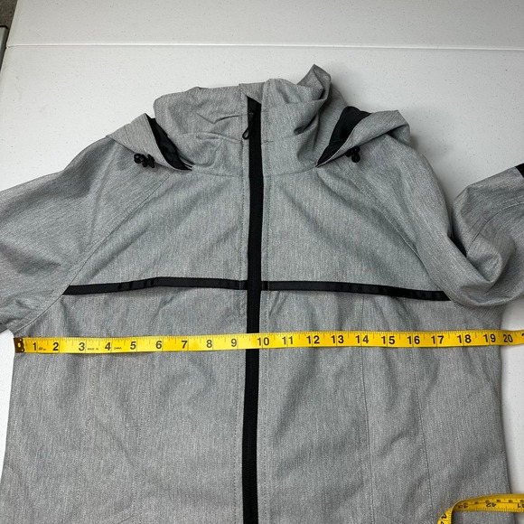 Mondetta Gray Hooded Full Zip Light Weight Jacket Womens Size Small S Spring - Picture 11 of 12